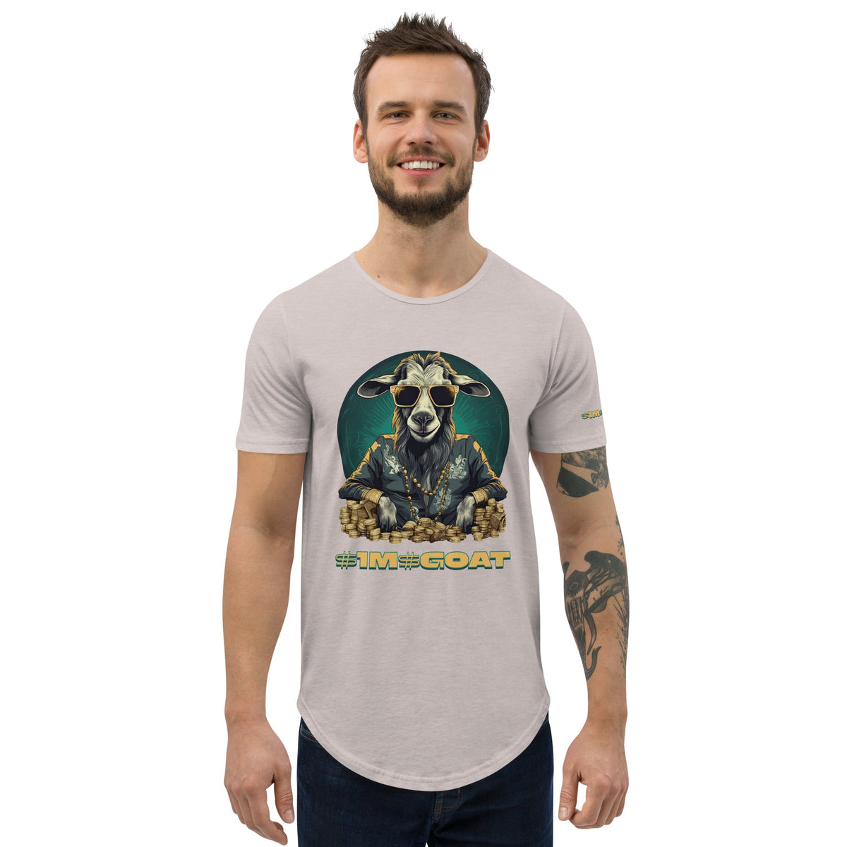 GOAT Curved Hem T-Shirt (Copy)