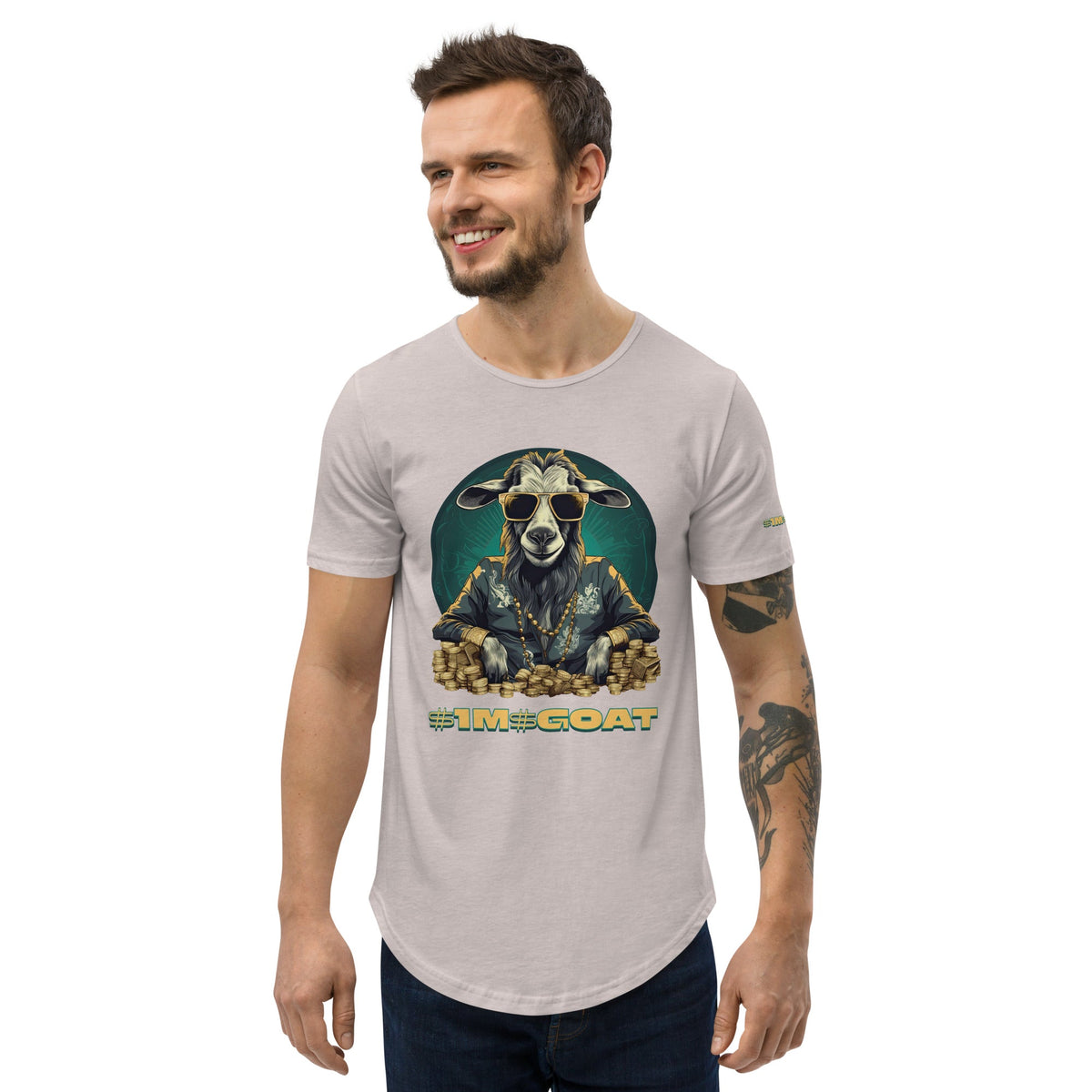 GOAT Curved Hem T-Shirt (Copy)