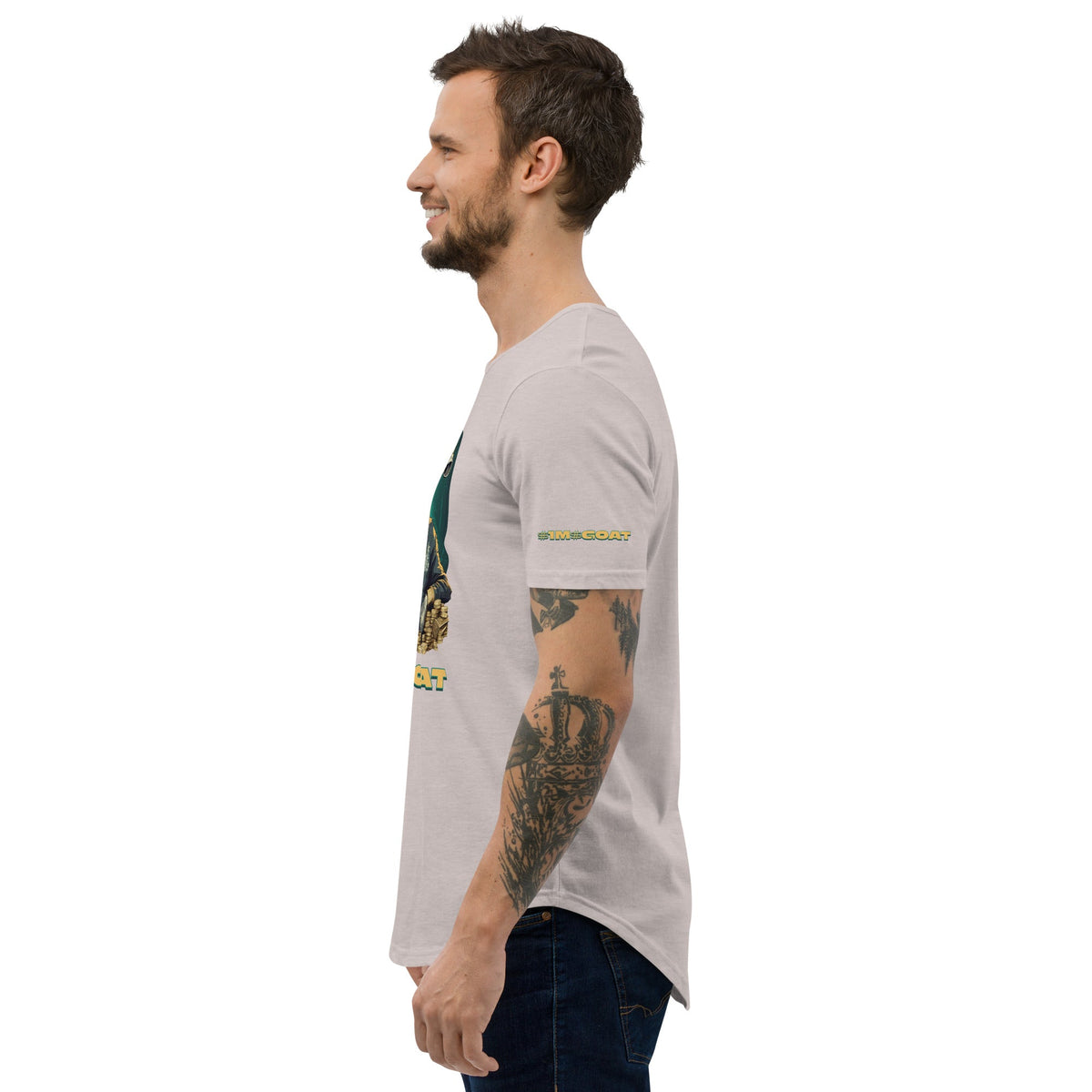 GOAT Curved Hem T-Shirt (Copy)
