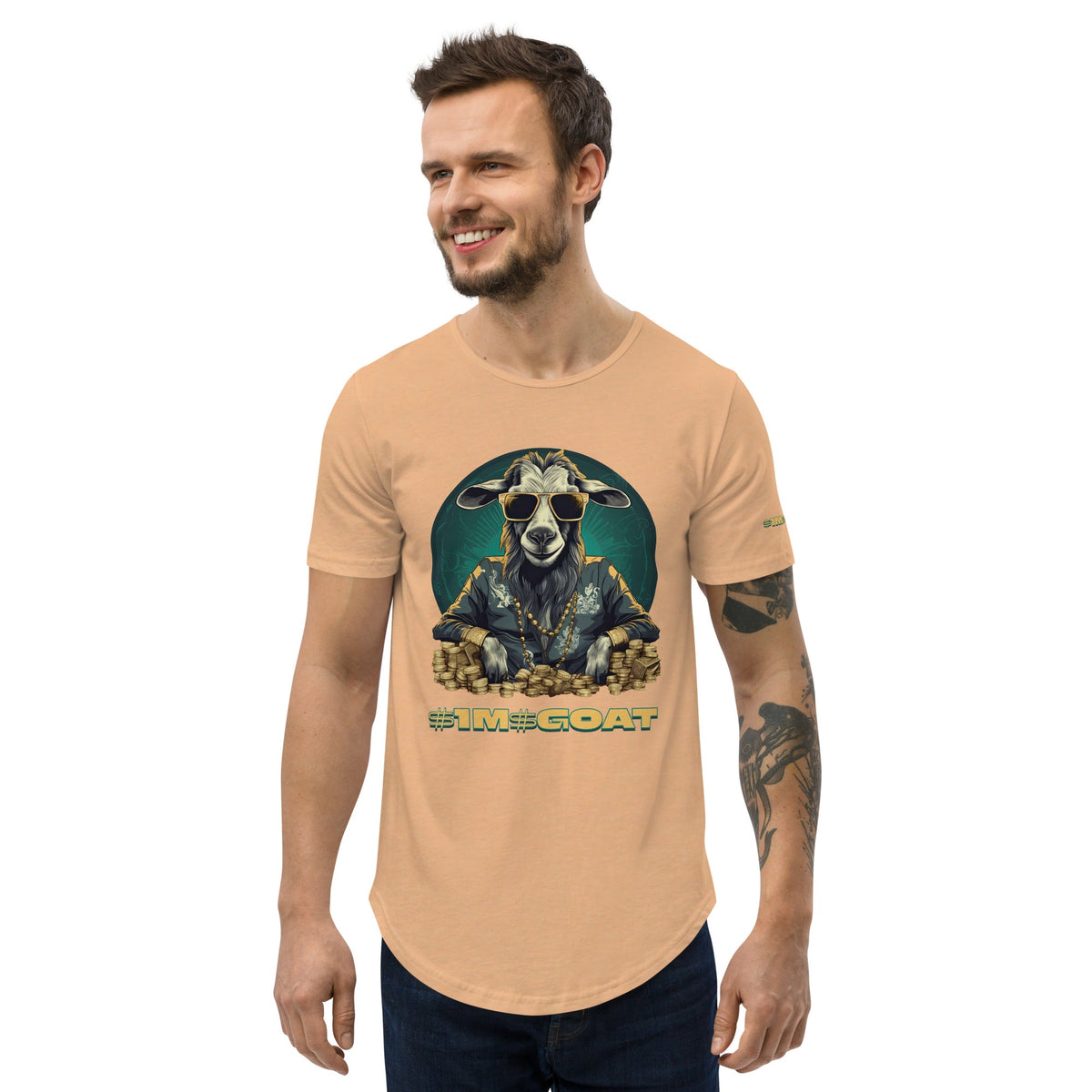 GOAT Curved Hem T-Shirt (Copy)