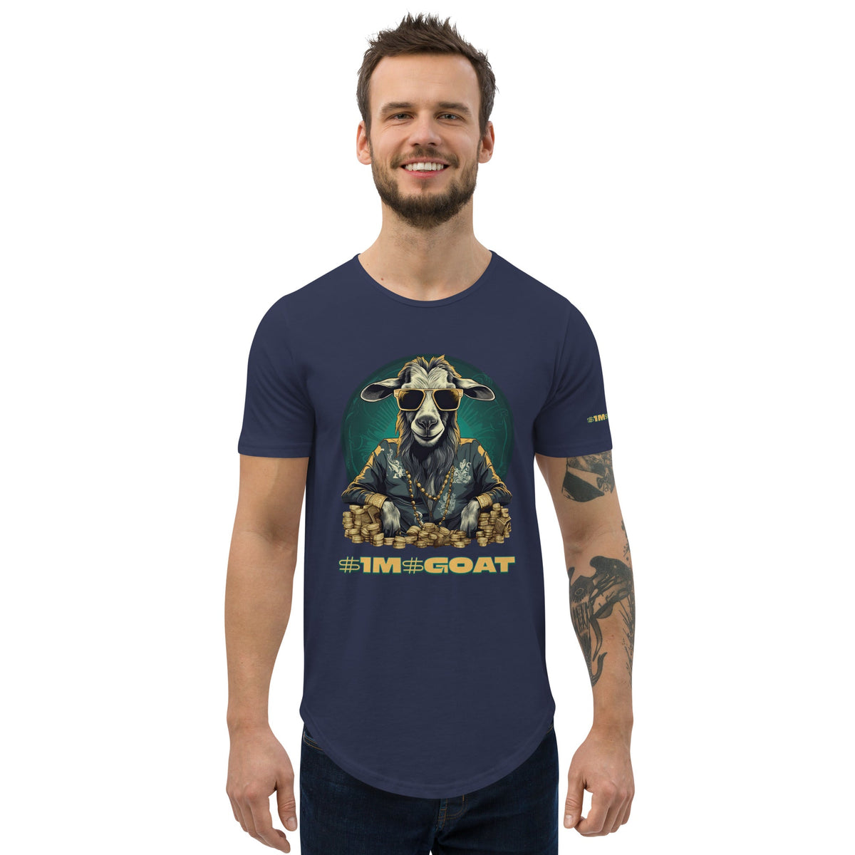GOAT Curved Hem T-Shirt (Copy)