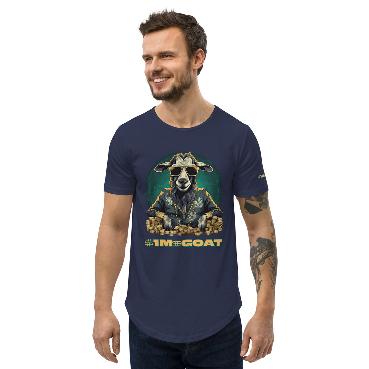 GOAT Curved Hem T-Shirt (Copy)