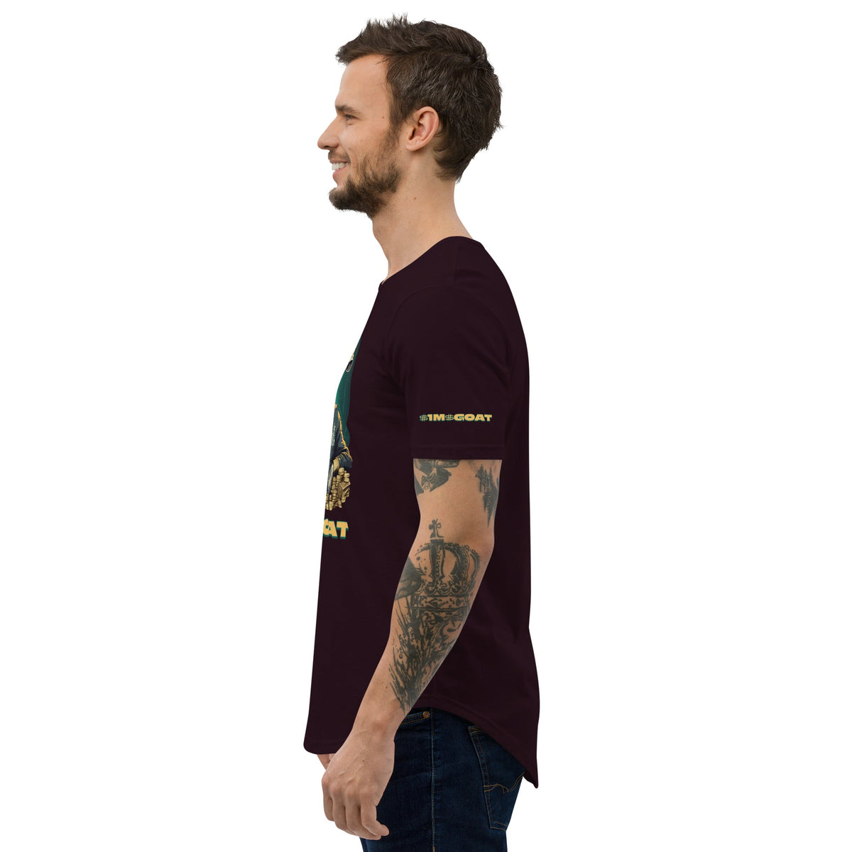 GOAT Curved Hem T-Shirt (Copy)
