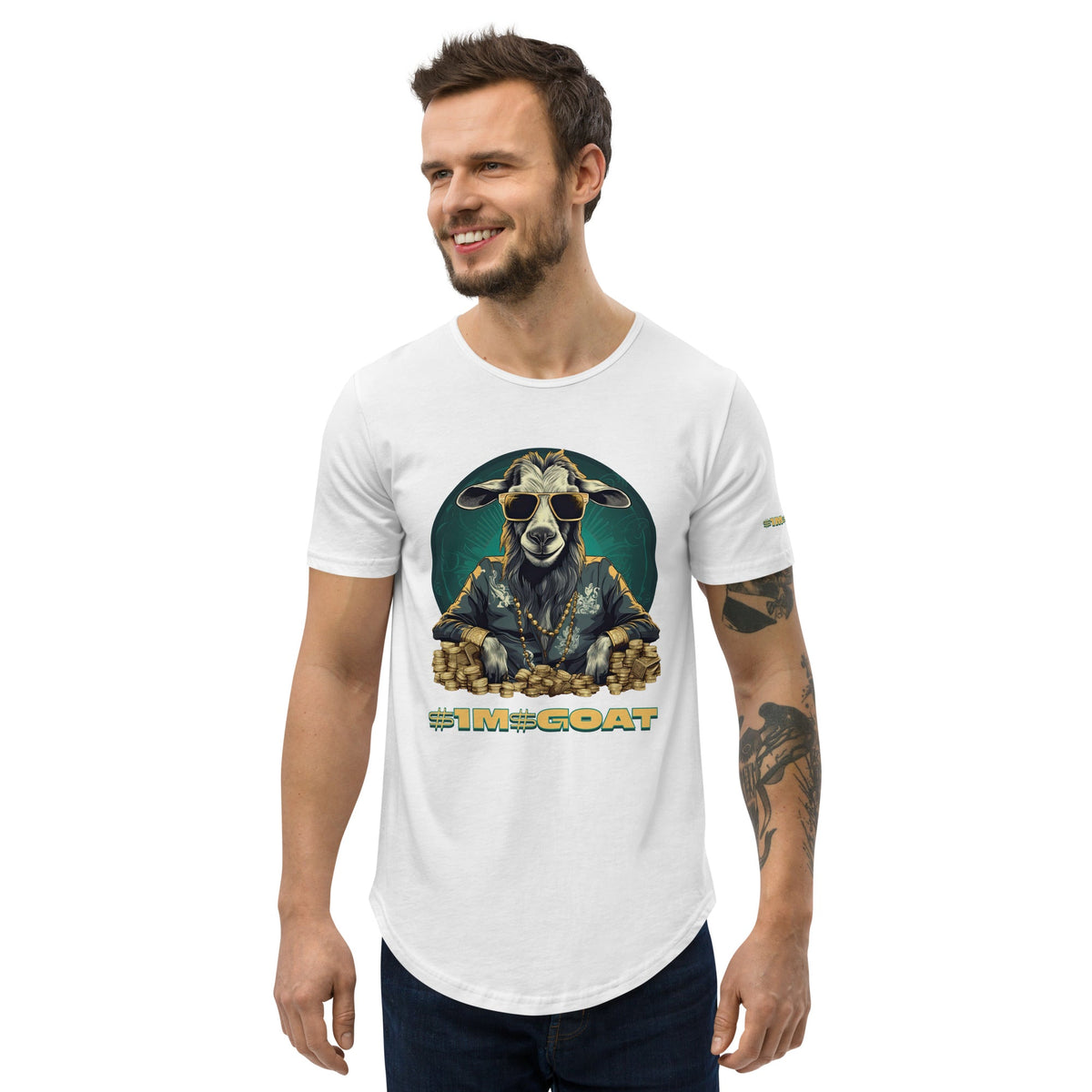 GOAT Curved Hem T-Shirt (Copy)