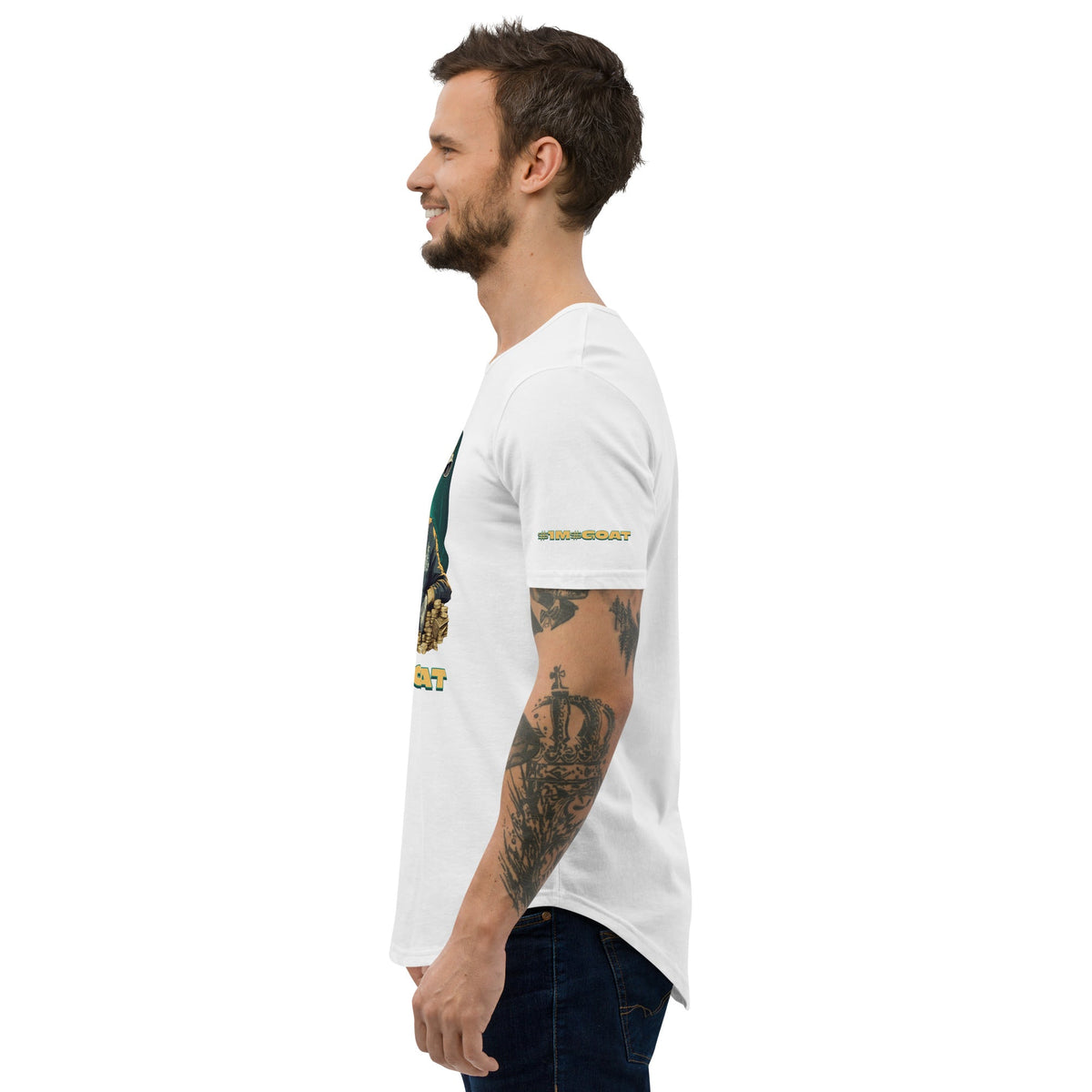 GOAT Curved Hem T-Shirt (Copy)